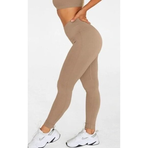 Set Active Sculptflex Tan Leggings-sz Medium - Picture 2 of 7